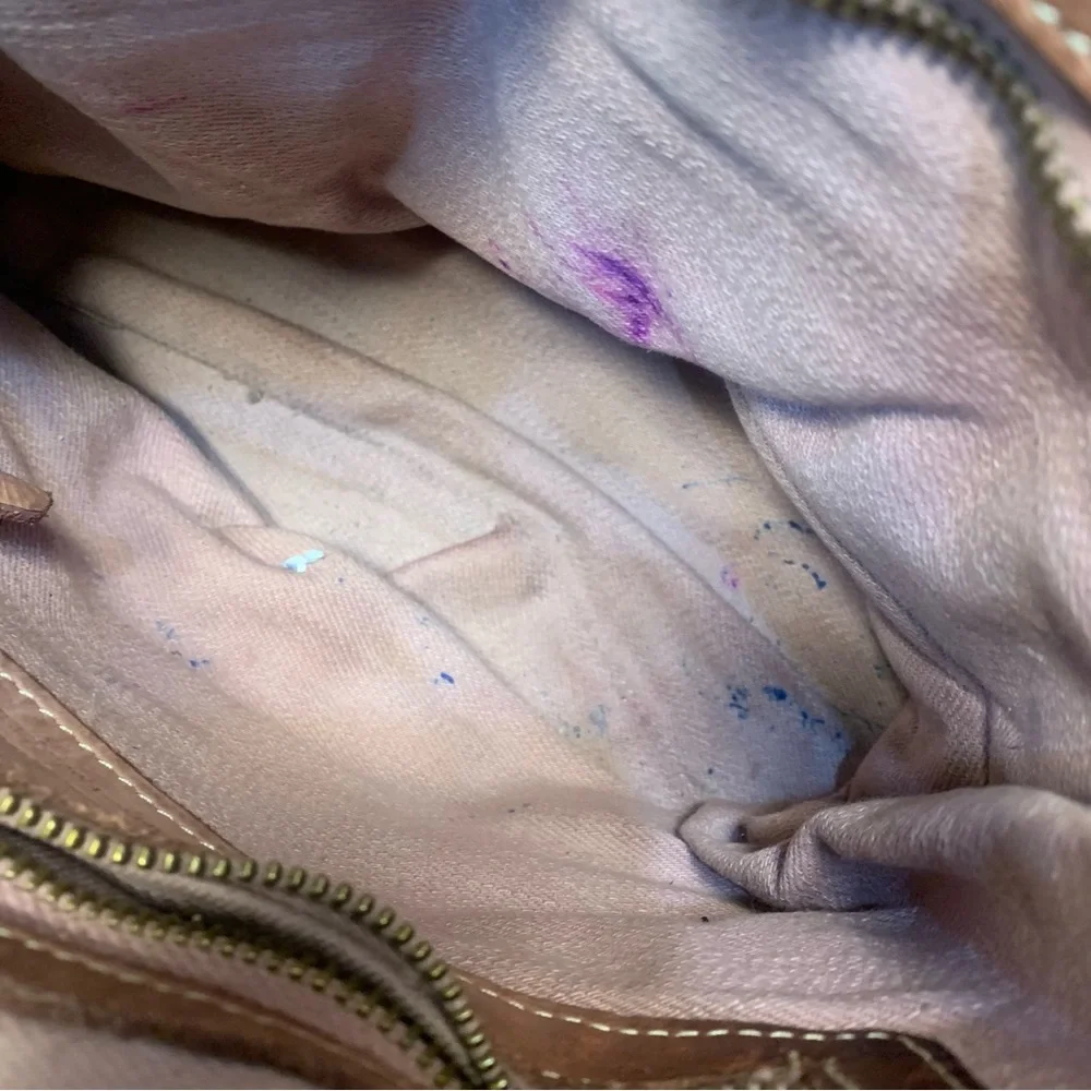 Costanza Rota Italy Genuine Soft Leather Flower Patchwork Crossbody Bag - Picture 4 of 15